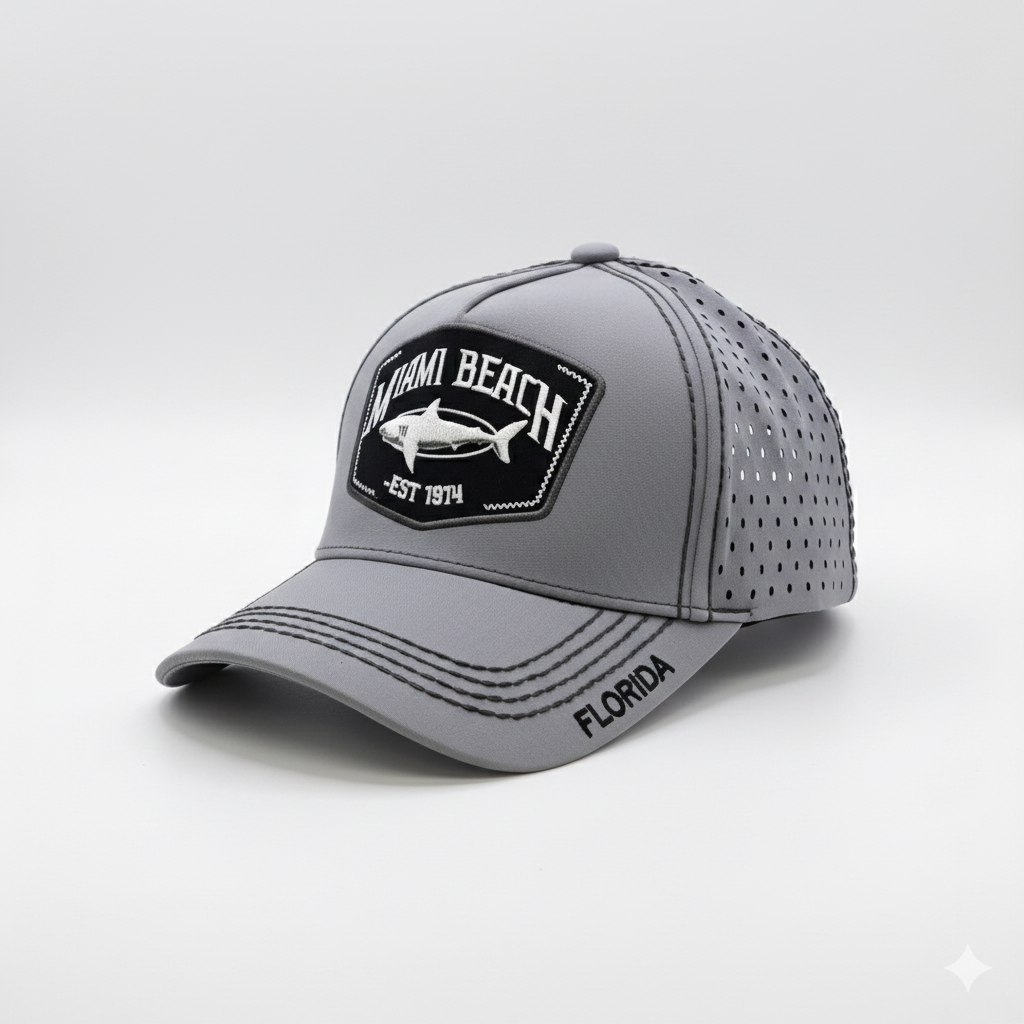 Miami Beach Shark Hat – Premium A-Frame