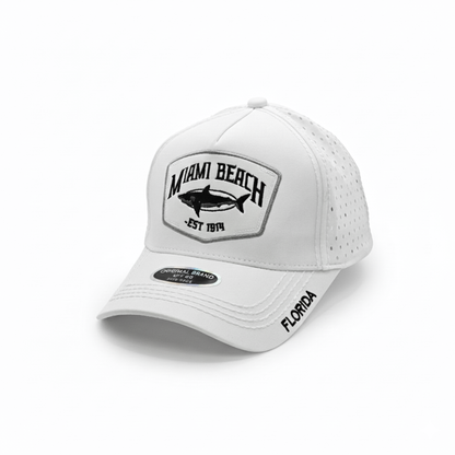 Miami Beach Shark Hat – Premium A-Frame