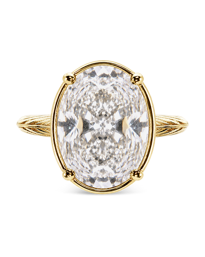 Sterling Silver Oval Cut CZ Cocktail Ring