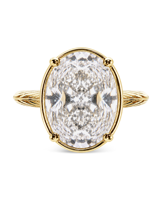 Sterling Silver Oval Cut CZ Cocktail Ring