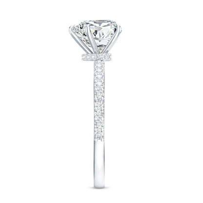 2 Carat Lab Grown Diamond Heart Engagement Ring for Her