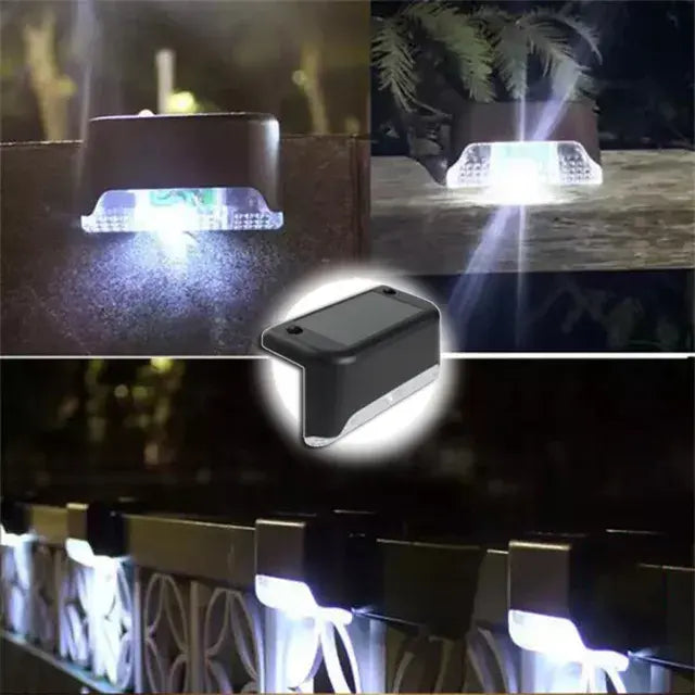 Universal Warm White LED Solar Step Lamp