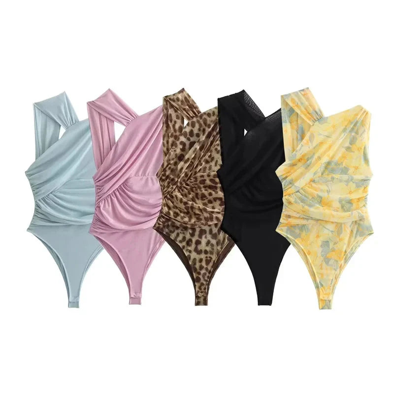 Ladies Leopard Bodysuit