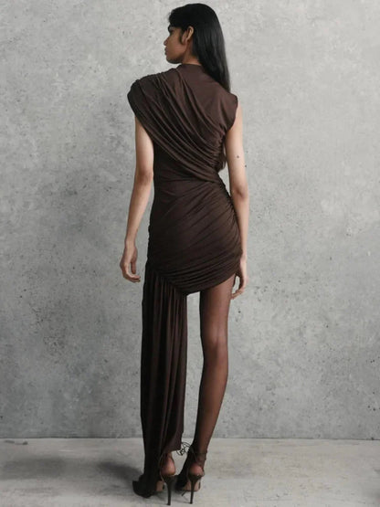 Melissa Draped & Ruched Mini Dress