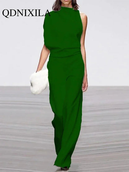 LUX Designer Wide Leg Jumpsuit