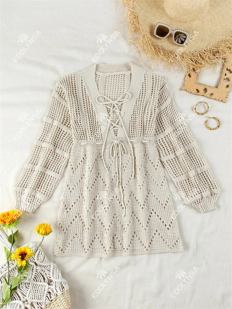 Bali Knit Beach Mini Dress
