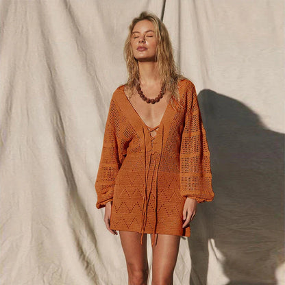 Bali Knit Beach Mini Dress