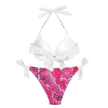 Strap Split Bikini Set - Two-Piece Swimsuit