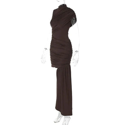 Melissa Draped & Ruched Mini Dress