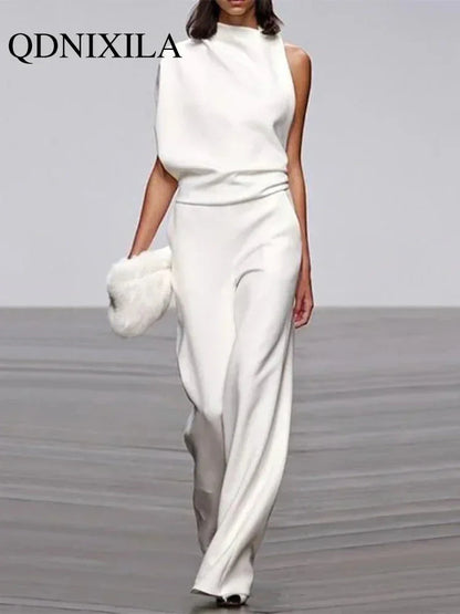LUX Designer Wide Leg Jumpsuit