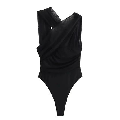 Ladies Leopard Bodysuit