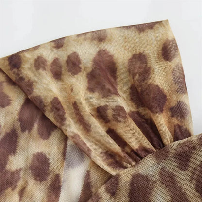 Ladies Leopard Bodysuit