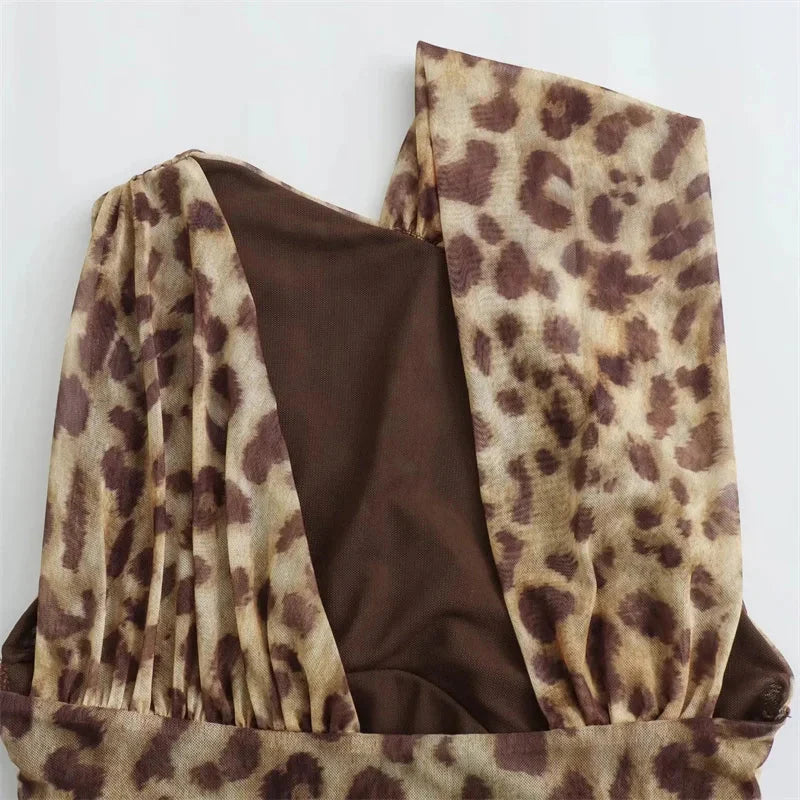 Ladies Leopard Bodysuit