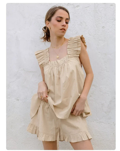 Boho Cotton Sweetheart Lounge Set