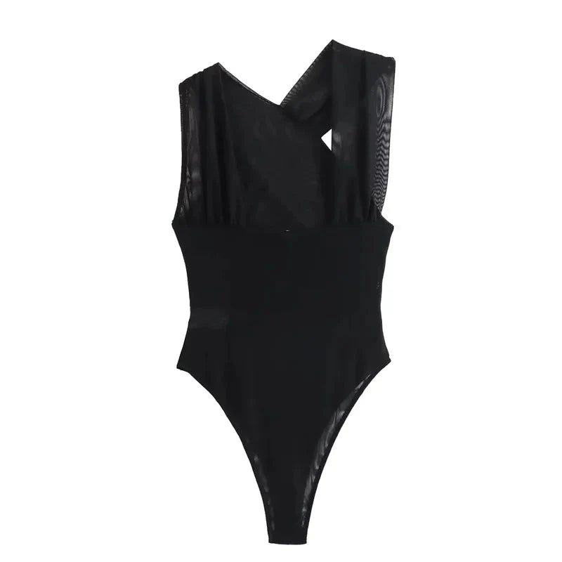 Ladies Leopard Bodysuit