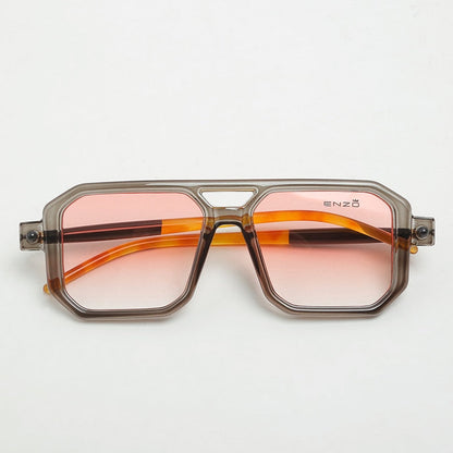 Enzo Detail Square (Gray) Sunglasses