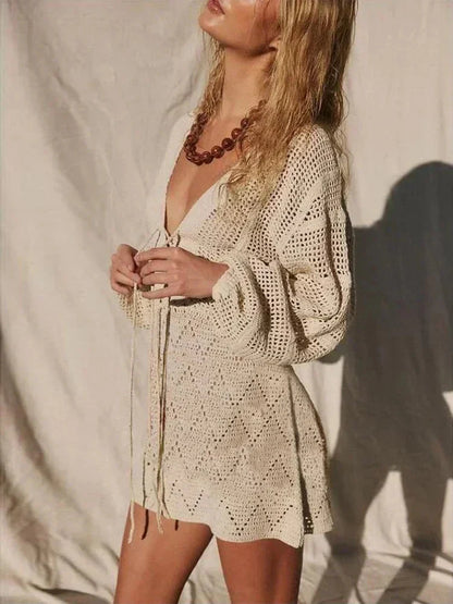 Bali Knit Beach Mini Dress