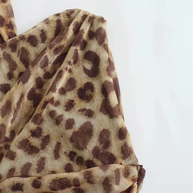 Ladies Leopard Bodysuit