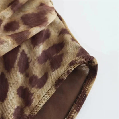 Ladies Leopard Bodysuit