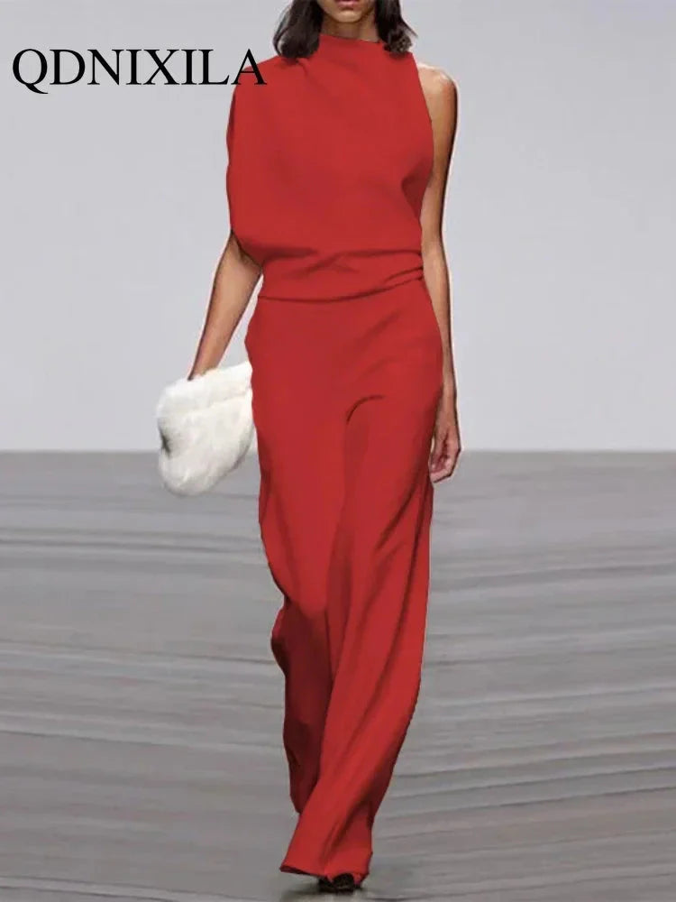 LUX Designer Wide Leg Jumpsuit