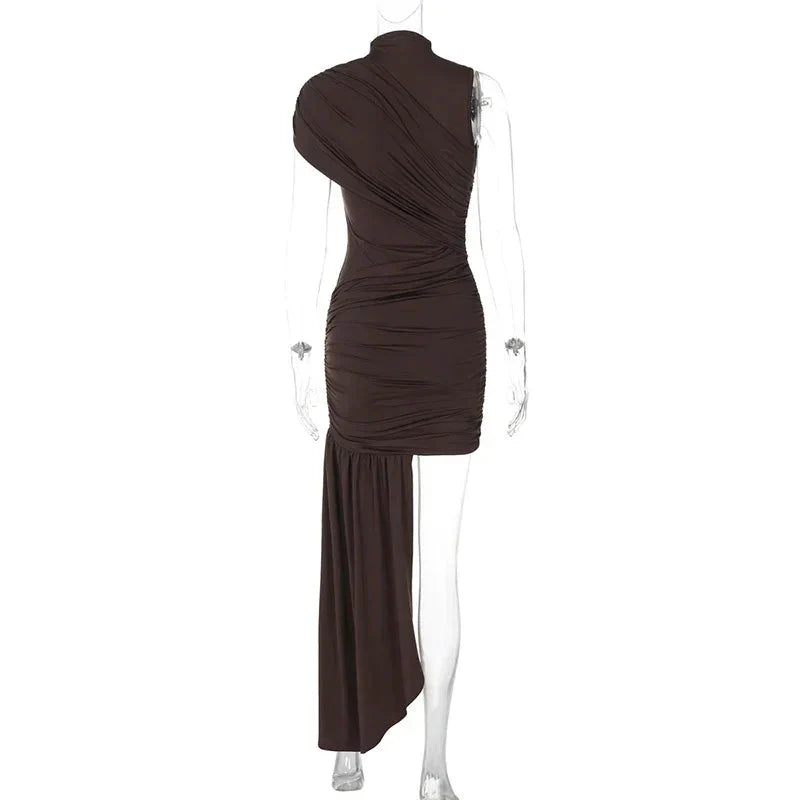 Melissa Draped & Ruched Mini Dress