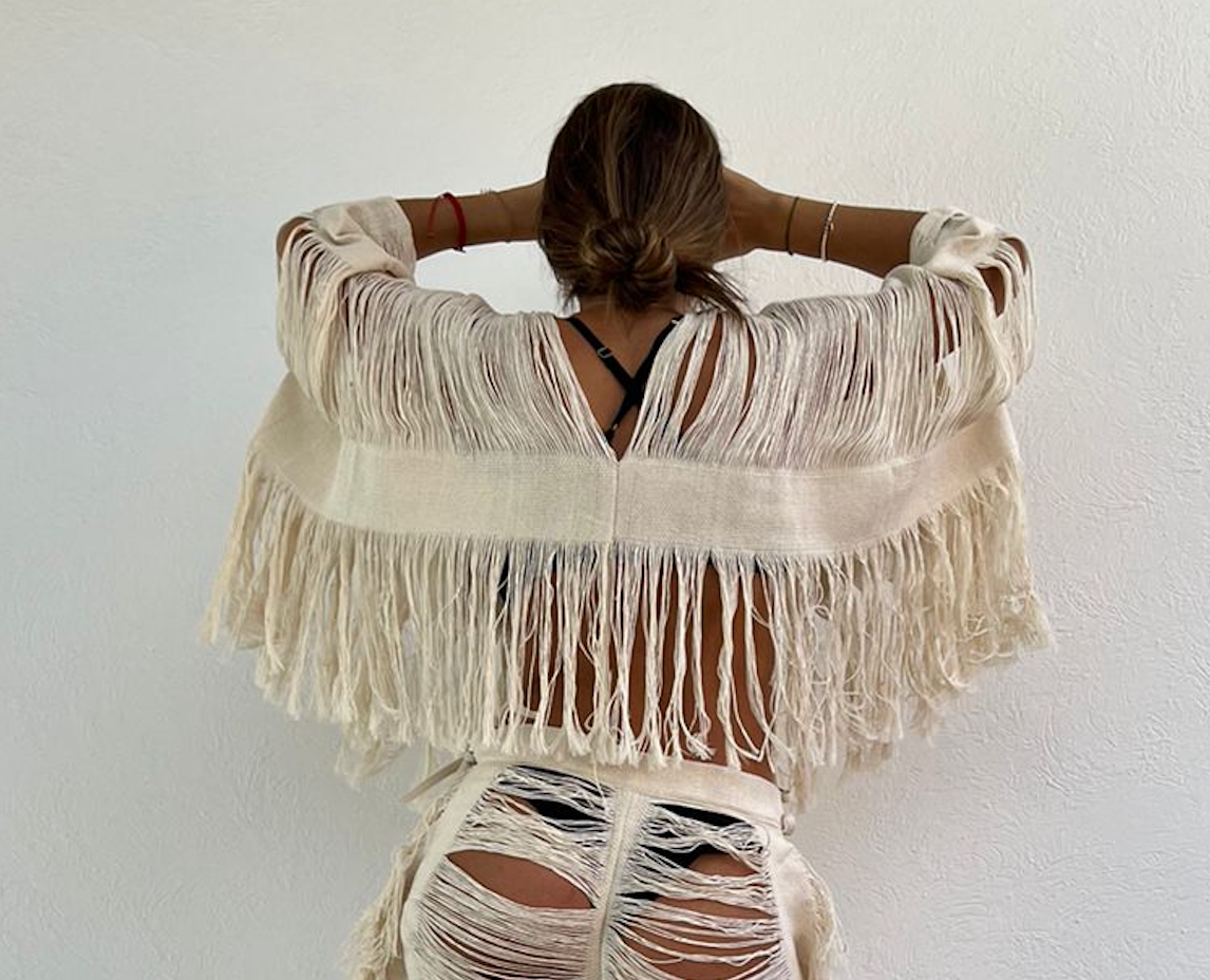 Handmade Frayed Beach Boho Top "EMILIA" by ALLE BOHO