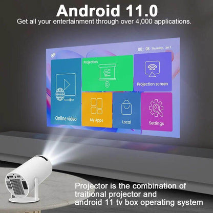Portable 4K Projector - Home Cinema Outdoor Projetor