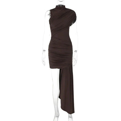 Melissa Draped & Ruched Mini Dress