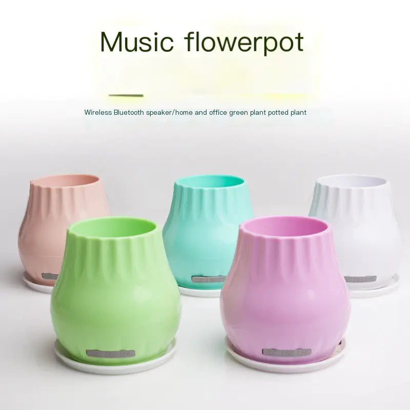 Smart Music Flower Pot with Bluetooth Speaker and Lights