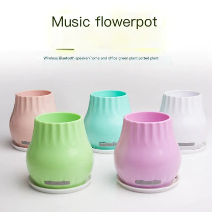 Smart Music Flower Pot with Bluetooth Speaker and Lights
