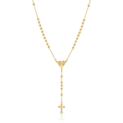Heart of Devotion Gold Rosary