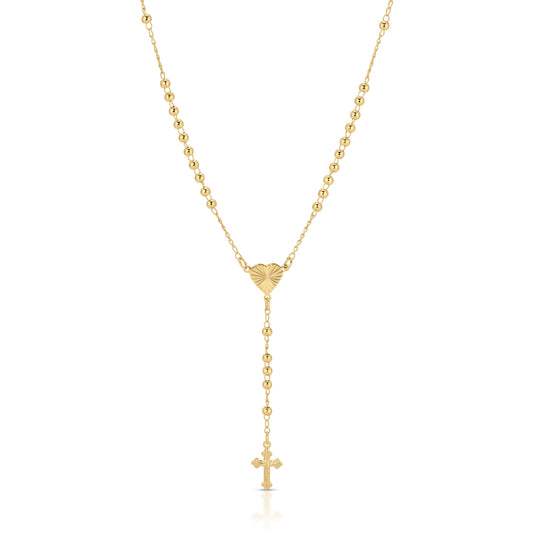 Heart of Devotion Gold Rosary