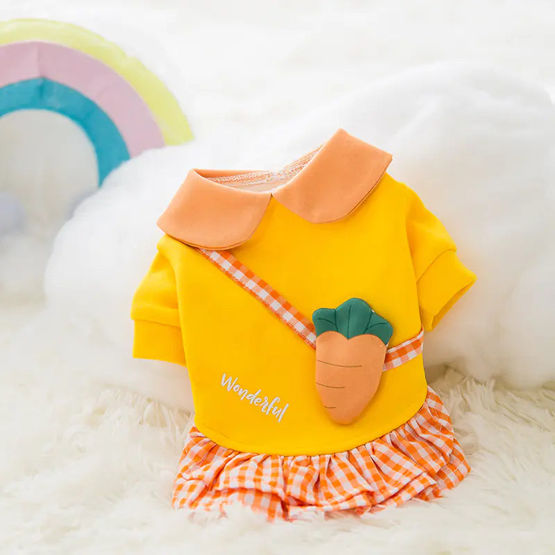 Cute Cartoon Pet Clothes for Autumn and Winter