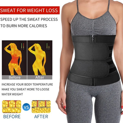 Universal Women's Steel Boned Waist Shaping Trimmer Belt