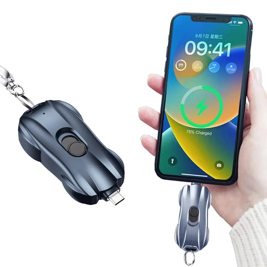 Compact Keychain Emergency Phone Charger Power Bank