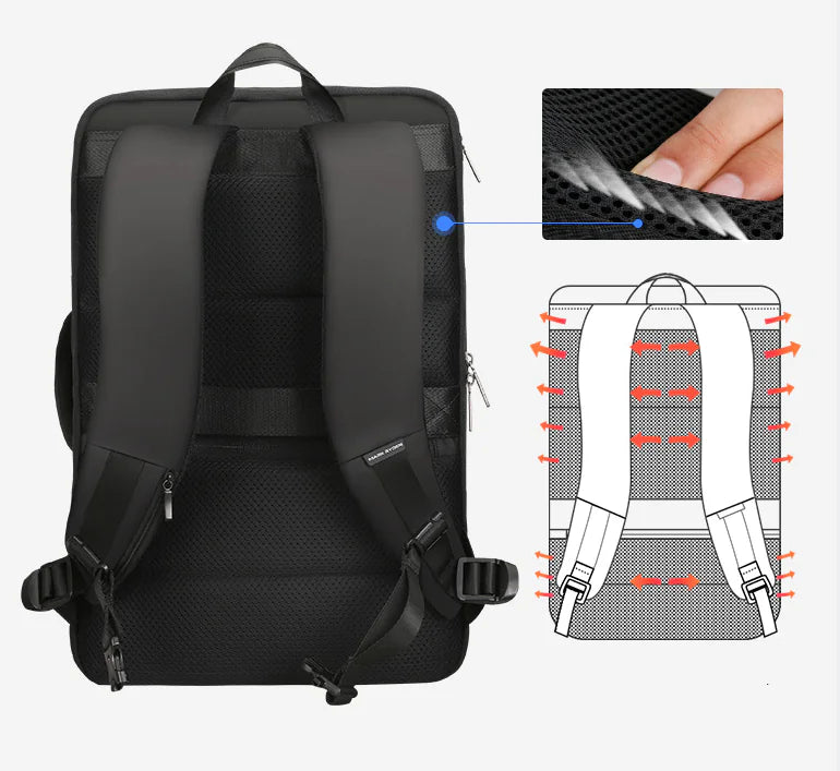 Waterproof 17-Inch Laptop Backpack for Men