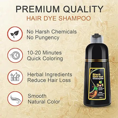 Black Hair Dye Shampoo