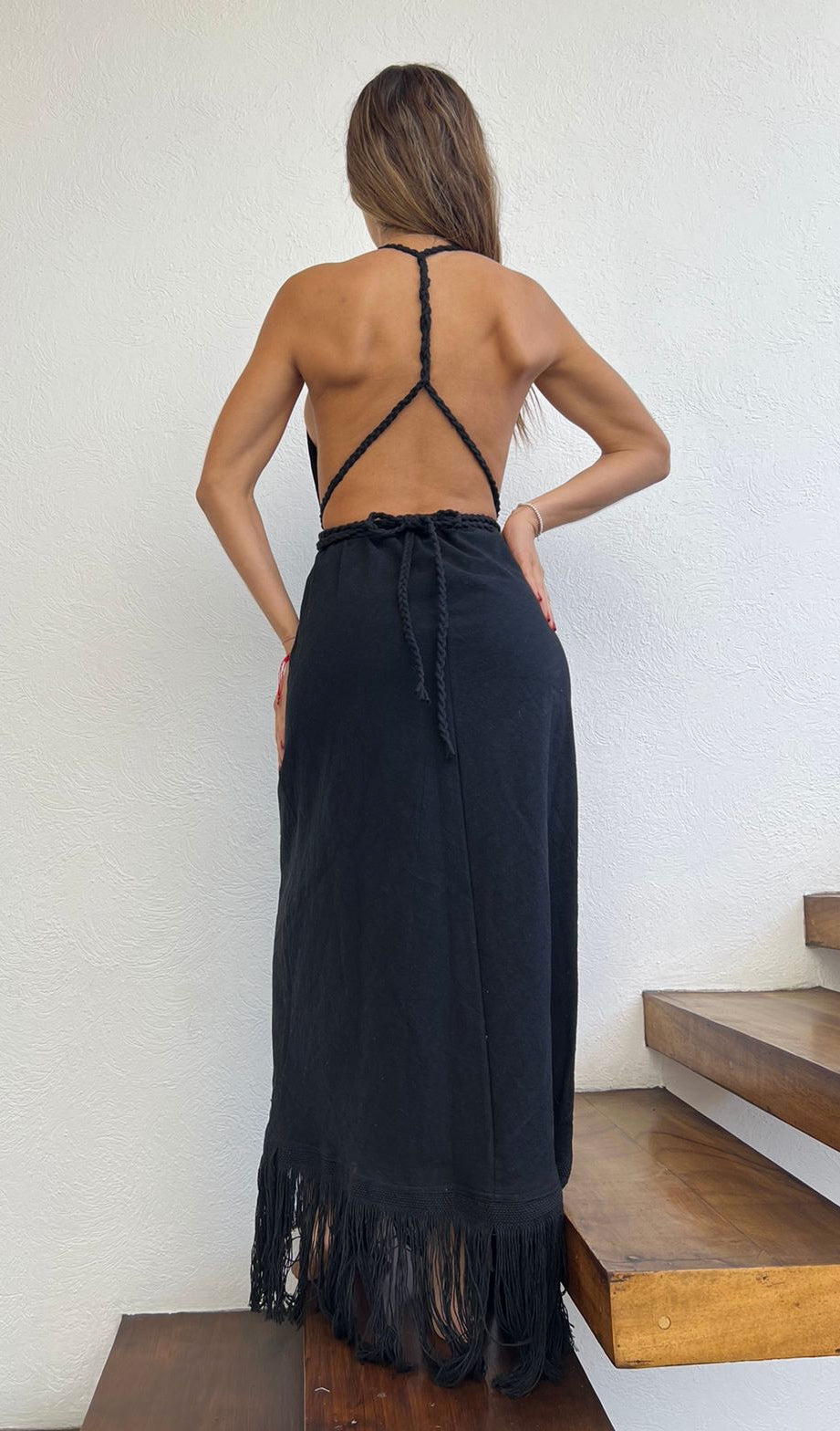 Handmade Boho Maxi Beach Dress "NAOMI", by ALLE BOHO