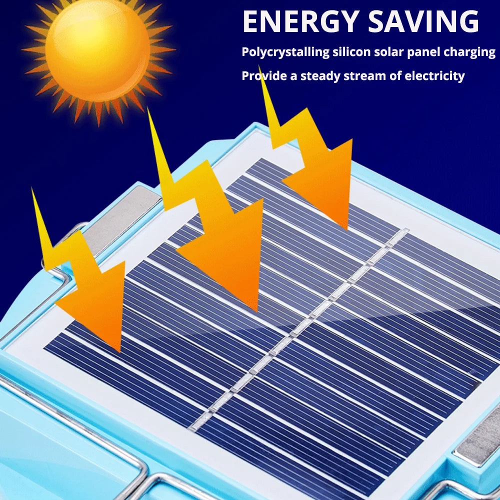 USB Rechargeable Solar Camping Lantern - Waterproof Light