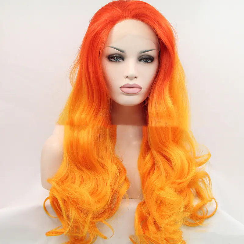 Two-Tone Big Wave Lace Wig Head Cover
