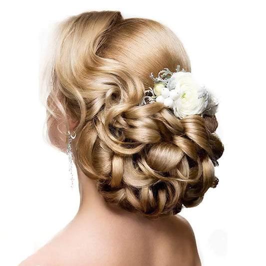 Universal Short Curls Extension Bun