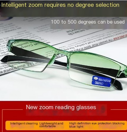 Smart Adjustable Reading Glasses with Anti-Blue Light
