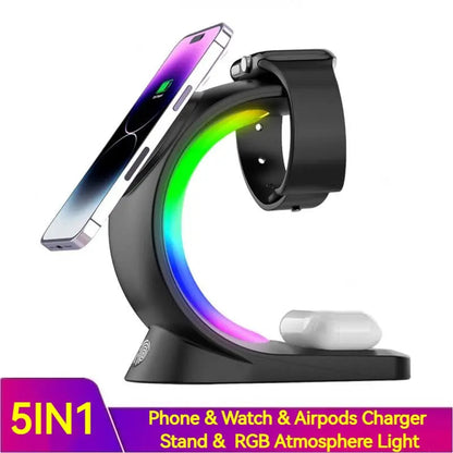 4 In 1 Light Charging Magnetic Wireless Charging Station