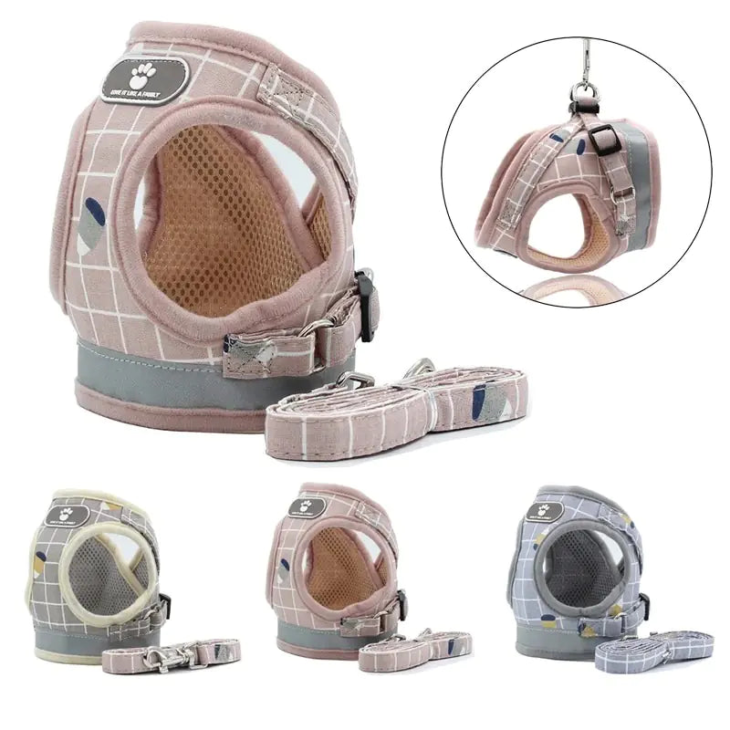 Reflective Vest Leash for Small to Medium Dogs