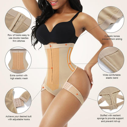 High Waist Seamless Butt Lifter Control Briefs