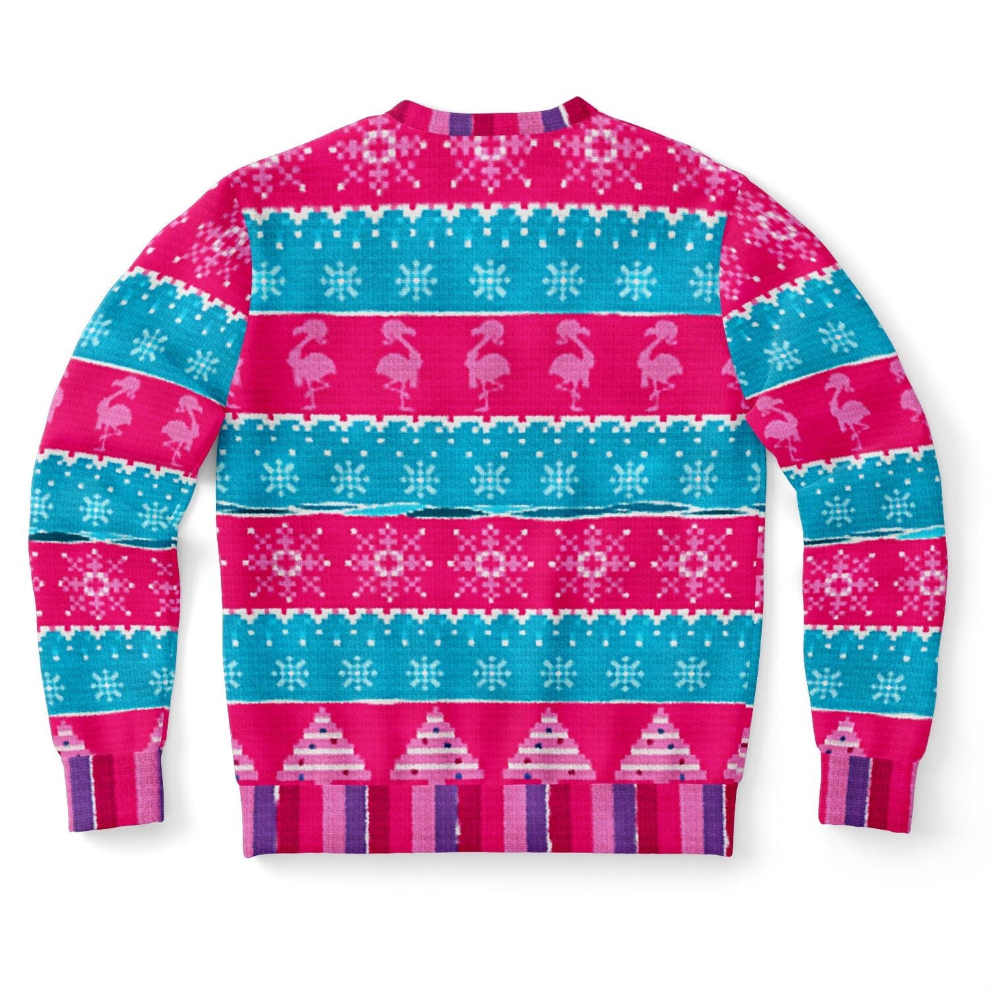 Relaxin' Santa Flamingo Ugly Christmas Sweatshirt