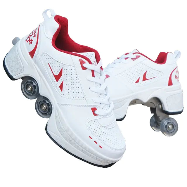 Casual Sneakers Walk Roller Skates