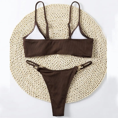 Universal Sexy Ribbed Micro Bikini