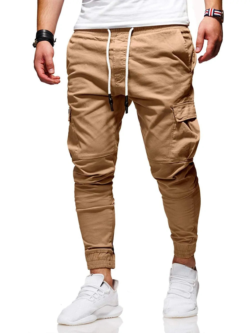 2020 Men's Streetwear Cargo Jogger Pants with Multi-Pockets