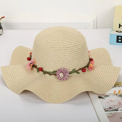 Women's Fashionable Big Brim Wave Sunshade Hat